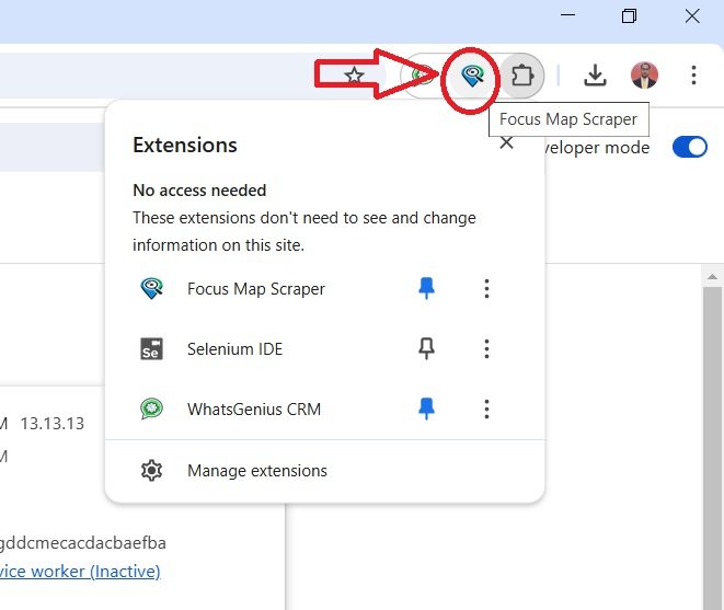 launch focus map scraper screenshot