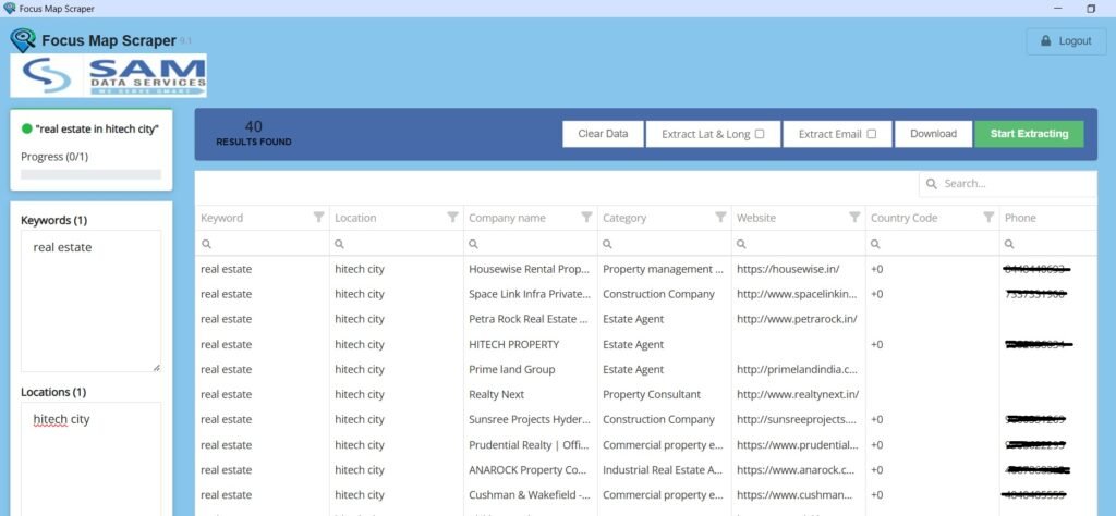 focus map scraper license version