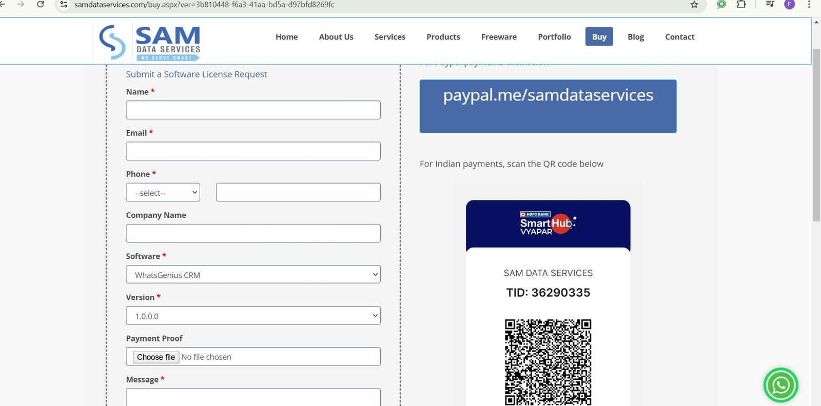 payment screenshot 