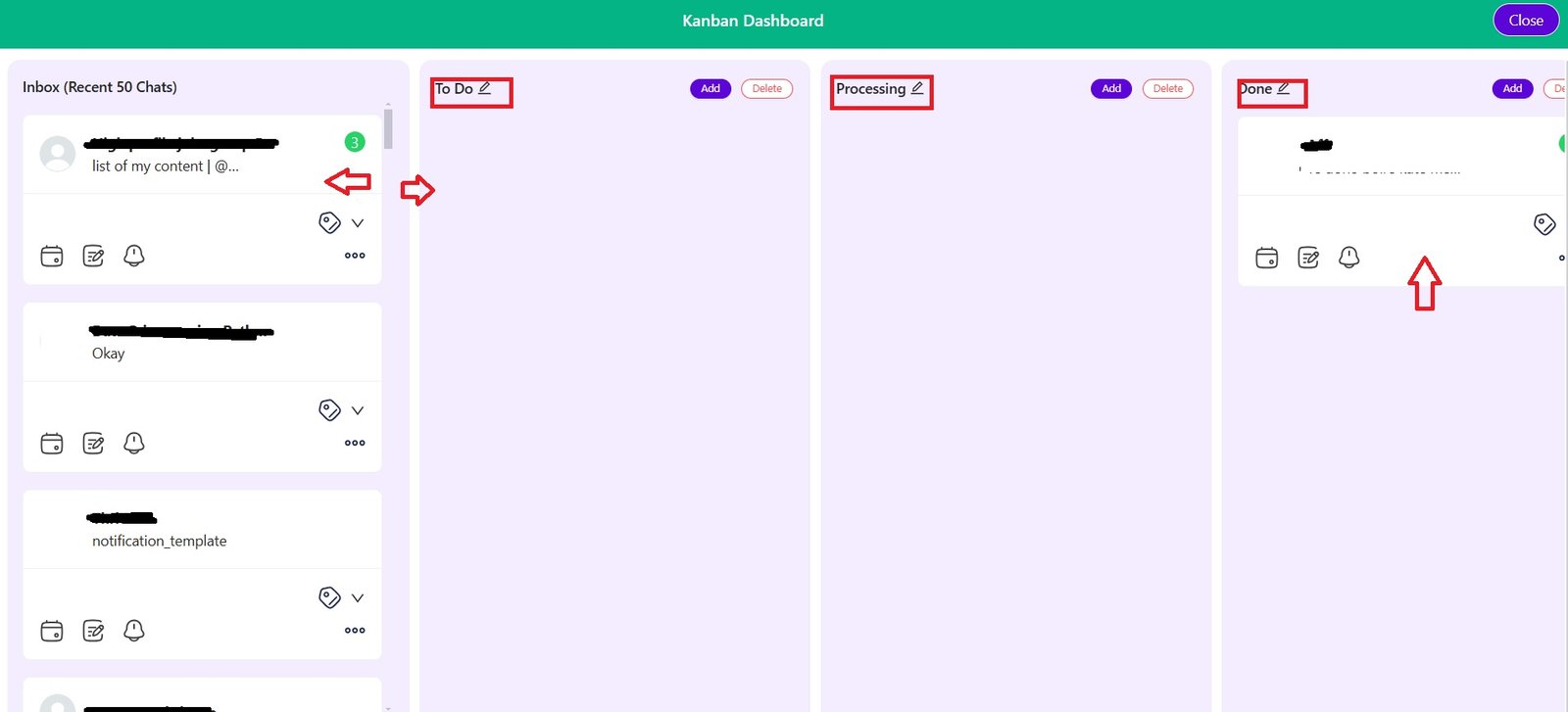 kanban dashboard explanation