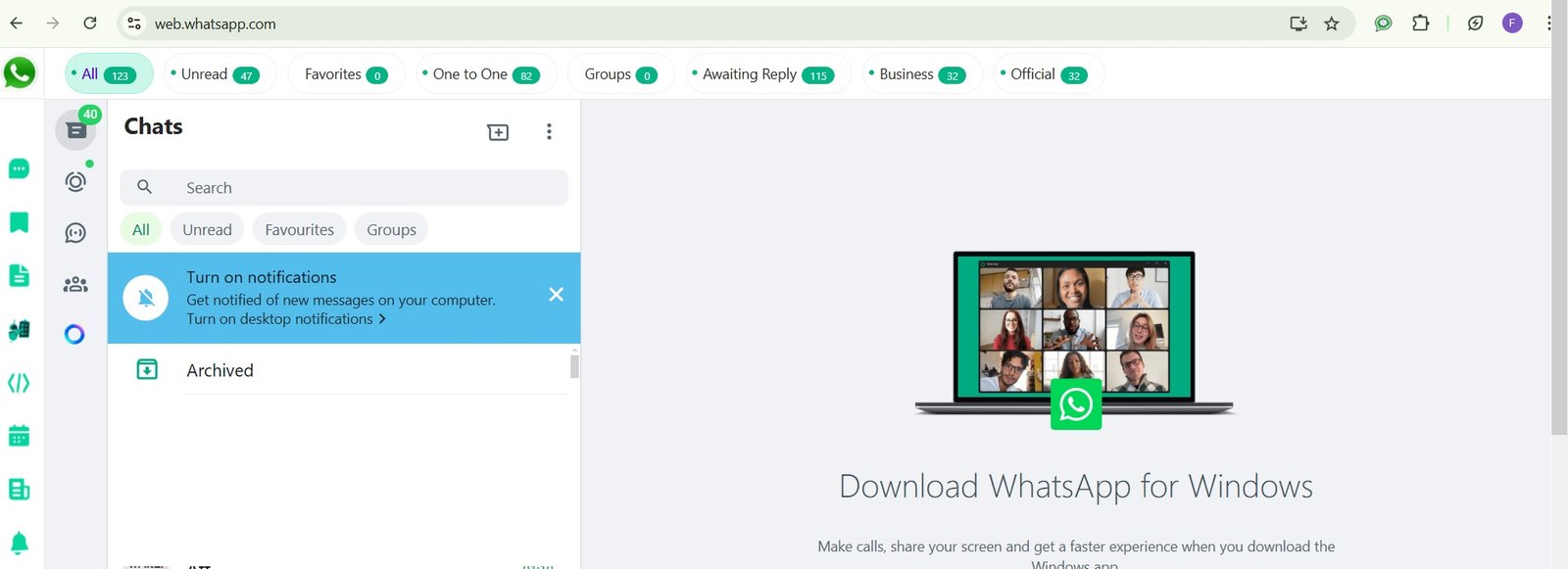 whatsgenius whatsapp crm screenshot