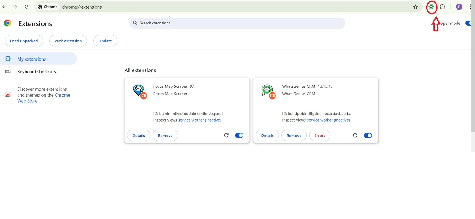 whatsgenius whatsapp crm installation step launch